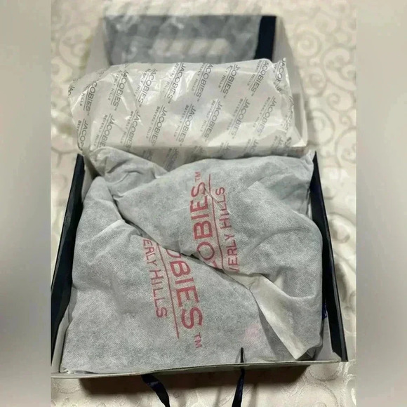 NIB!Jacobies Beverly Hills-Black Lace Up block chunky heel boots Size 9 - Picture 14 of 16